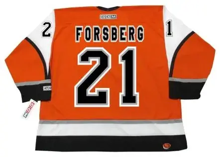 PETER FORSBERG Philadelphia Flyers 2006 CCM Throwback Alternate NHL Hockey Jersey 