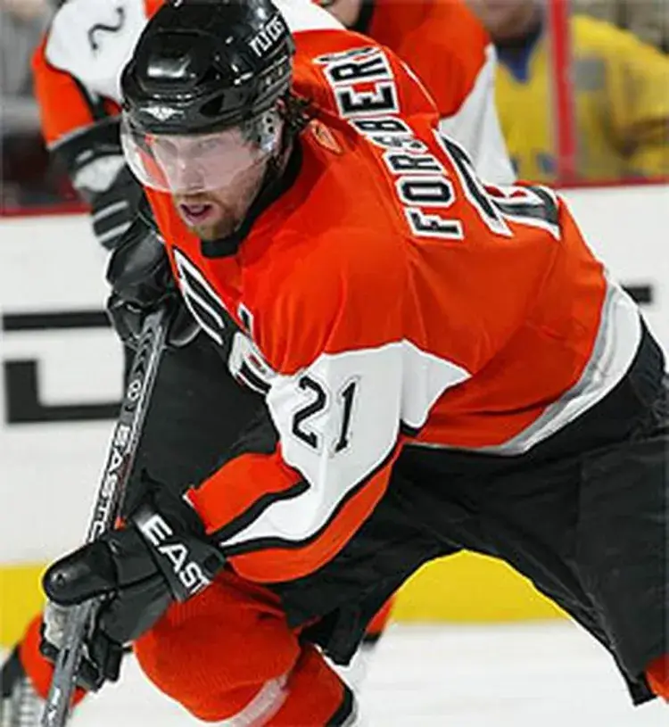 PETER FORSBERG Philadelphia Flyers 2006 CCM Throwback Alternate NHL Hockey Jersey 