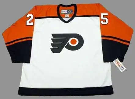 PETER ZEZEL Philadelphia Flyers 1987 Home CCM Throwback NHL Hockey Jersey