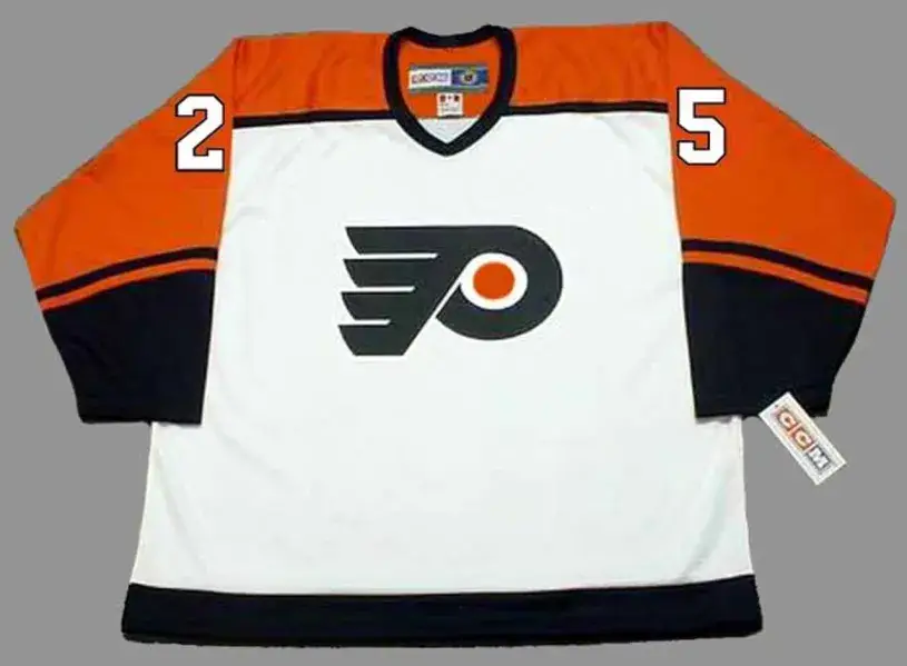 PETER ZEZEL Philadelphia Flyers 1987 Home CCM Throwback NHL Hockey Jersey