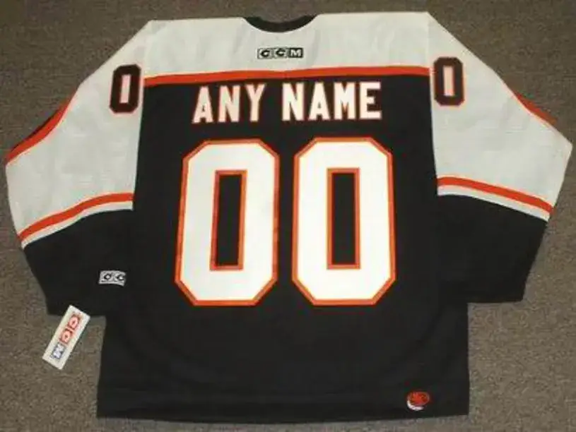 PHILADELPHIA FLYERS 1990’s CCM Throwback Hockey Jersey Customized “Any Name & Number(s)” 