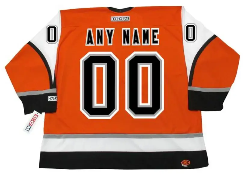 PHILADELPHIA FLYERS 2000’s CCM Throwback Hockey Jersey Customized “Any Name & Number(s)” 