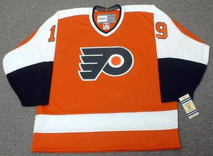 RICK MacLEISH Philadelphia Flyers 1974 CCM Vintage Throwback Away Hockey Jersey