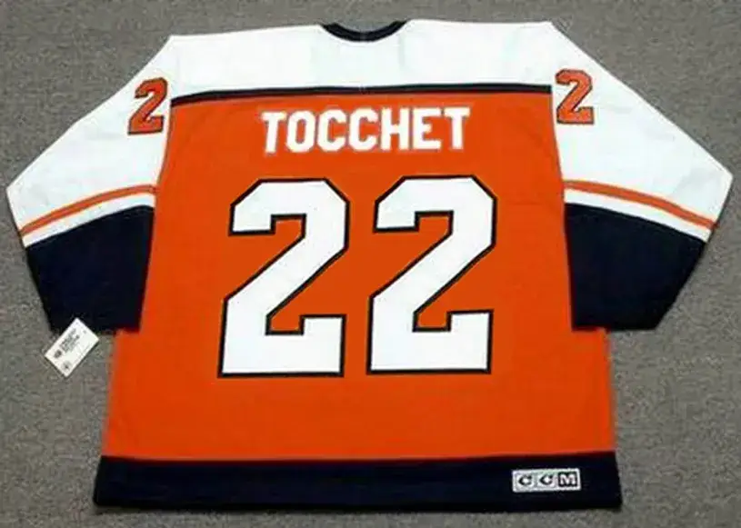 RICK TOCCHET Philadelphia Flyers 1987 Away CCM Throwback NHL Hockey Jersey 
