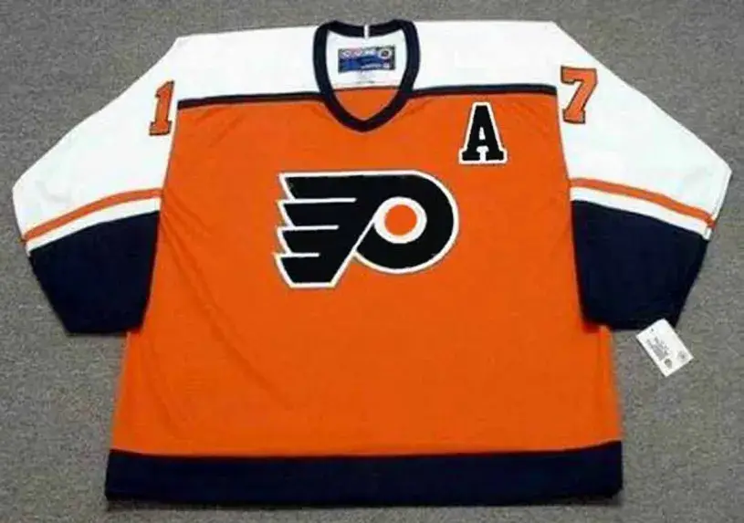 ROD BRIND’AMOUR Philadelphia Flyers 1997 CCM Throwback Away NHL Hockey Jersey