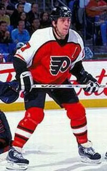 ROD BRIND’AMOUR Philadelphia Flyers 1997 CCM Throwback Away NHL Hockey Jersey 