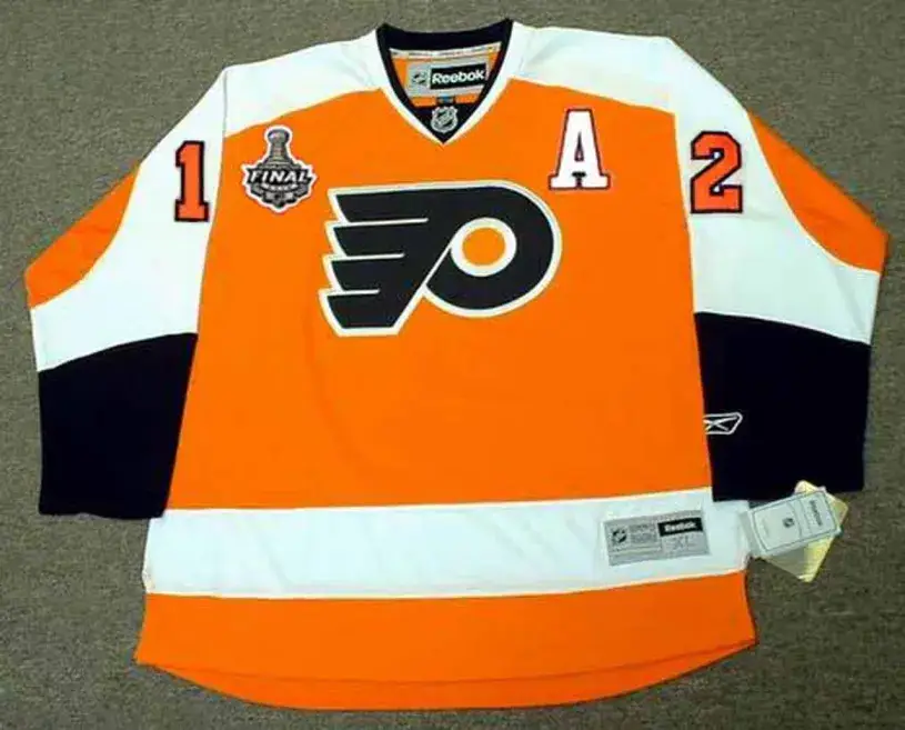SIMON GAGNE Philadelphia Flyers 2010 REEBOK Throwback NHL Hockey Jersey