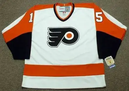TERRY CRISP Philadelphia Flyers 1974 CCM Vintage Throwback Home NHL Jersey