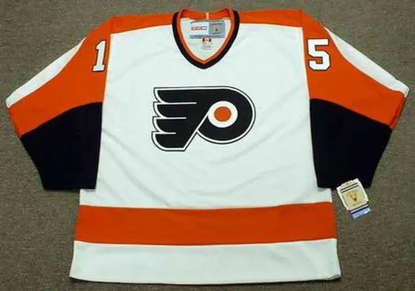 TERRY CRISP Philadelphia Flyers 1974 CCM Vintage Throwback Home NHL Jersey