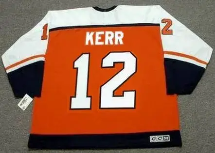 TIM KERR Philadelphia Flyers 1987 Away CCM Throwback NHL Hockey Jersey 