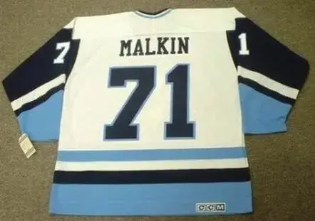 EVGENI MALKIN Pittsburgh Penguins 1970’s CCM Vintage Throwback NHL Jersey 