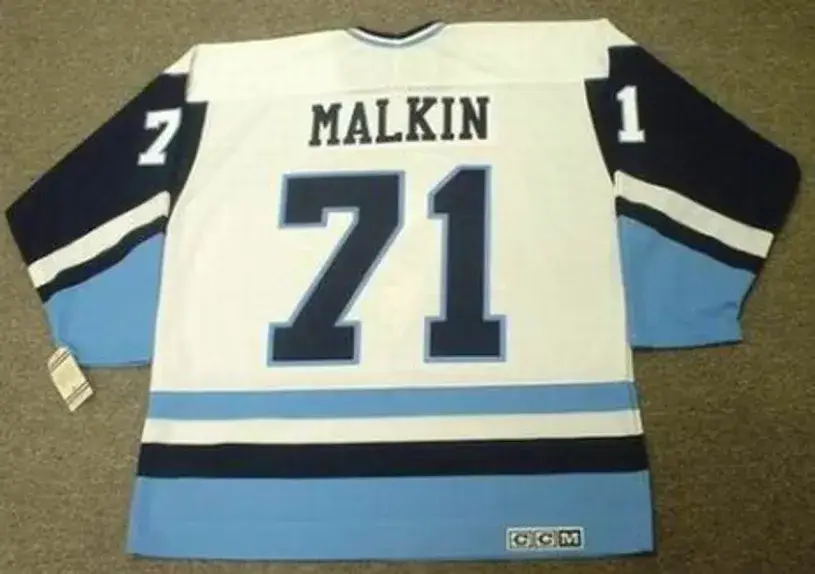EVGENI MALKIN Pittsburgh Penguins 1970’s CCM Vintage Throwback NHL Jersey 
