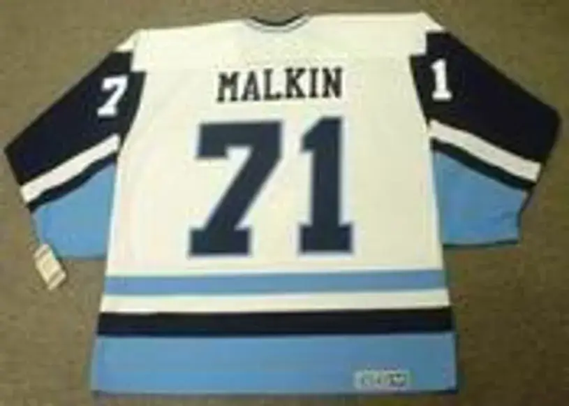 EVGENI MALKIN Pittsburgh Penguins 1970’s CCM Vintage Throwback NHL Jersey 