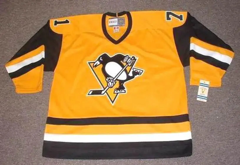 EVGENI MALKIN Pittsburgh Penguins 1980’s CCM Vintage Throwback Hockey Jersey