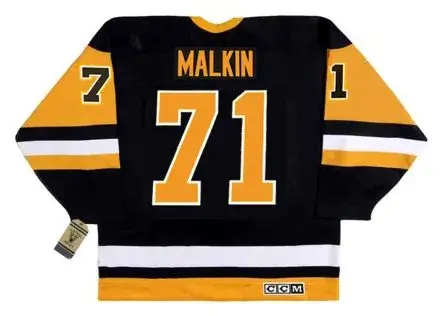 EVGENI MALKIN Pittsburgh Penguins 1990’s CCM Vintage Throwback NHL Hockey Jersey 