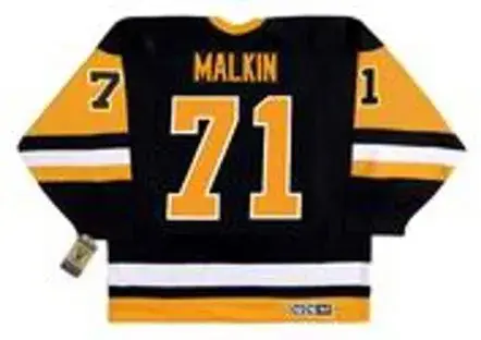 EVGENI MALKIN Pittsburgh Penguins 1990’s CCM Vintage Throwback NHL Hockey Jersey 