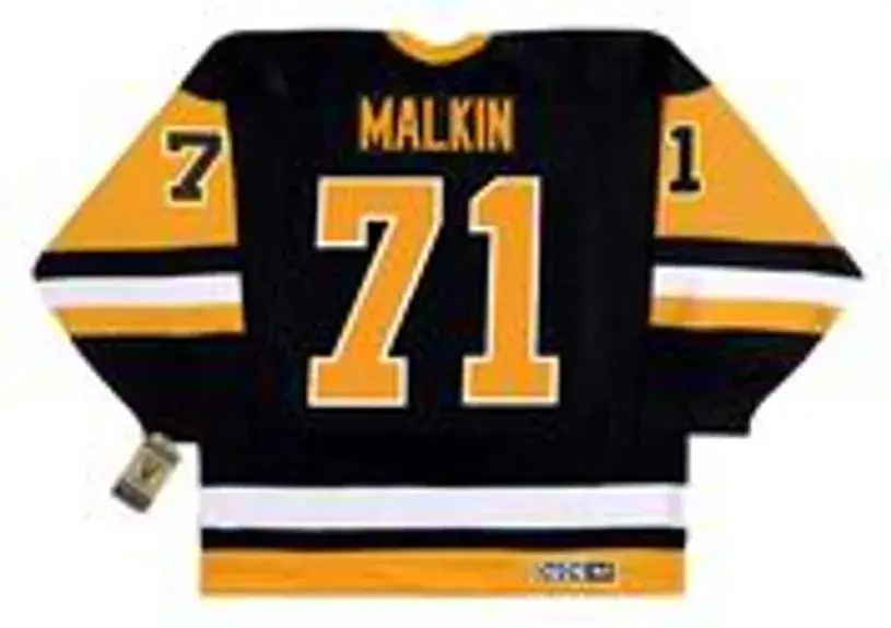 EVGENI MALKIN Pittsburgh Penguins 1990’s CCM Vintage Throwback NHL Hockey Jersey 