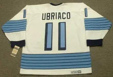 GENE UBRIACO Pittsburgh Penguins 1967 CCM Vintage Away NHL Hockey Jersey 