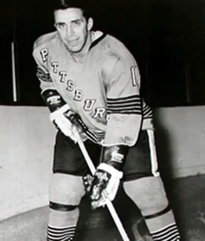 GENE UBRIACO Pittsburgh Penguins 1967 CCM Vintage Away NHL Hockey Jersey 