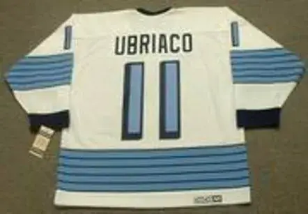 GENE UBRIACO Pittsburgh Penguins 1967 CCM Vintage Away NHL Hockey Jersey 