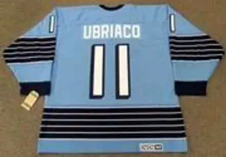 GENE UBRIACO Pittsburgh Penguins 1967 CCM Vintage Home NHL Hockey Jersey 