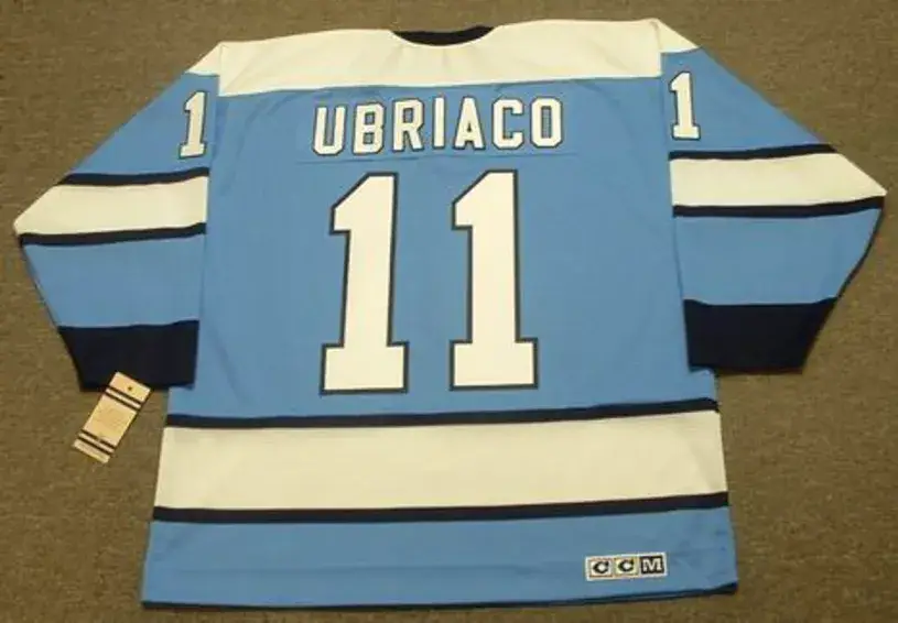 GENE UBRIACO Pittsburgh Penguins 1968 CCM Vintage Throwback NHL Hockey Jersey 