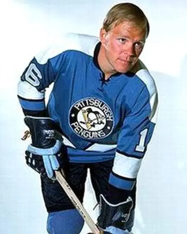 GLEN SATHER Pittsburgh Penguins 1970 CCM Vintage Throwback NHL Hockey Jersey 