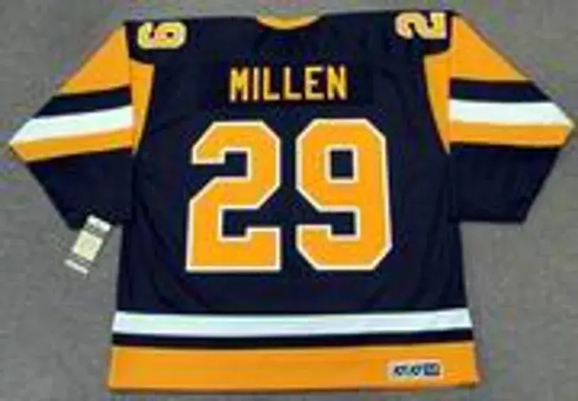 GREG MILLEN Pittsburgh Penguins 1980 CCM Vintage Throwback NHL Hockey Jersey 