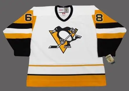 JAROMIR JAGR Pittsburgh Penguins 1992 CCM Vintage Home NHL Hockey Jersey