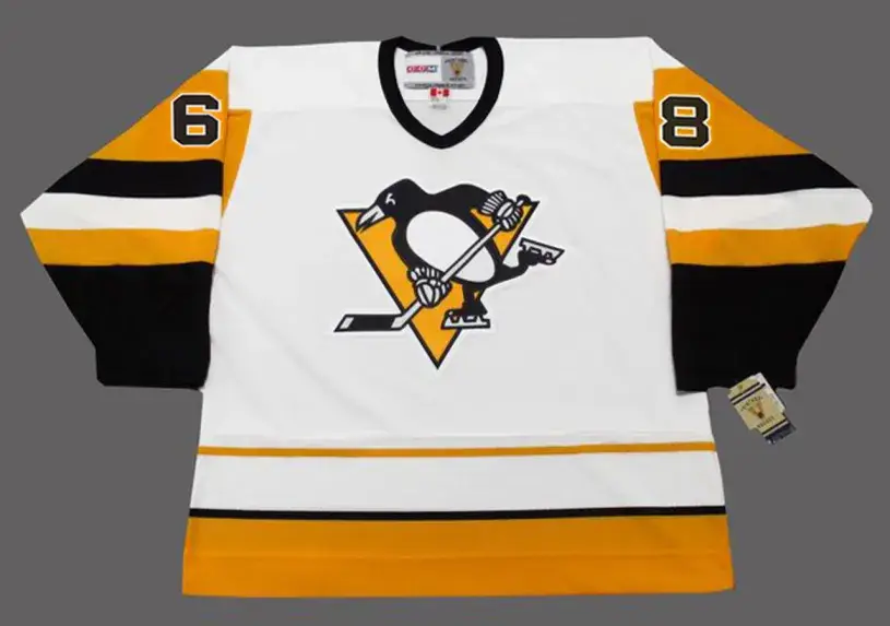 JAROMIR JAGR Pittsburgh Penguins 1992 CCM Vintage Home NHL Hockey Jersey