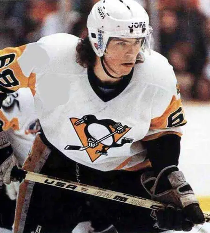 JAROMIR JAGR Pittsburgh Penguins 1992 CCM Vintage Home NHL Hockey Jersey 