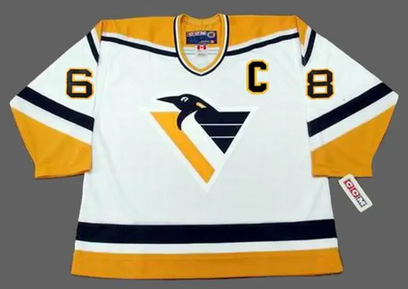 JAROMIR JAGR Pittsburgh Penguins 1998 CCM Throwback Home NHL Jersey