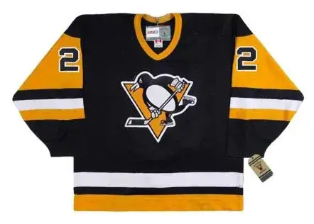 JIM PAEK Pittsburgh Penguins 1992 CCM Vintage Throwback Away NHL Hockey Jersey