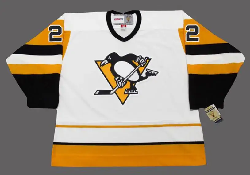 JIM PAEK Pittsburgh Penguins 1992 CCM Vintage Throwback Home NHL Hockey Jersey