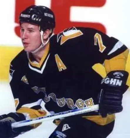 JOE MULLEN  Pittsburgh Penguins 1994 CCM Vintage Throwback Away Hockey Jersey 