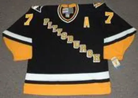 JOE MULLEN  Pittsburgh Penguins 1994 CCM Vintage Throwback Away Hockey Jersey 