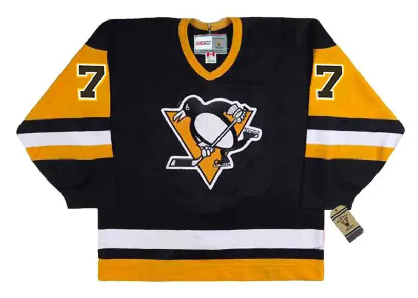 JOE MULLEN Pittsburgh Penguins 1992 CCM Vintage Throwback NHL Hockey Jersey