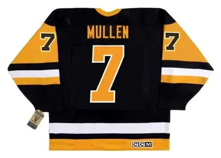 JOE MULLEN Pittsburgh Penguins 1992 CCM Vintage Throwback NHL Hockey Jersey 