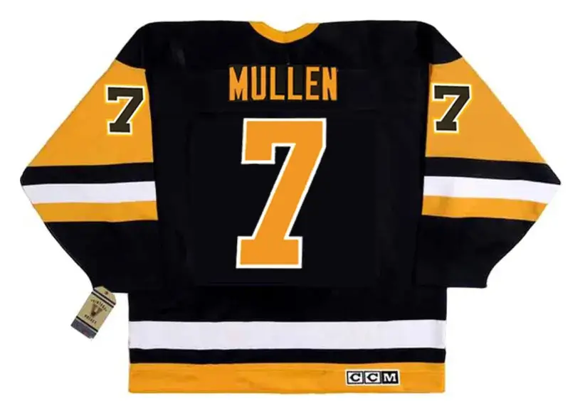 JOE MULLEN Pittsburgh Penguins 1992 CCM Vintage Throwback NHL Hockey Jersey 
