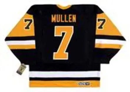 JOE MULLEN Pittsburgh Penguins 1992 CCM Vintage Throwback NHL Hockey Jersey 