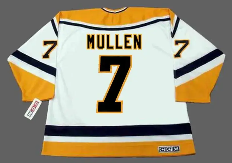 JOE MULLEN Pittsburgh Penguins 1994 CCM Throwback Home NHL Jersey 