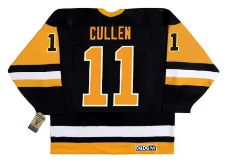JOHN CULLEN Pittsburgh Penguins 1990 CCM Vintage Throwback NHL Hockey Jersey 