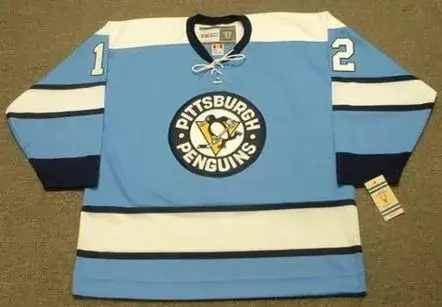 KEN SCHINKEL Pittsburgh Penguins 1969 CCM Vintage Throwback NHL Hockey Jersey