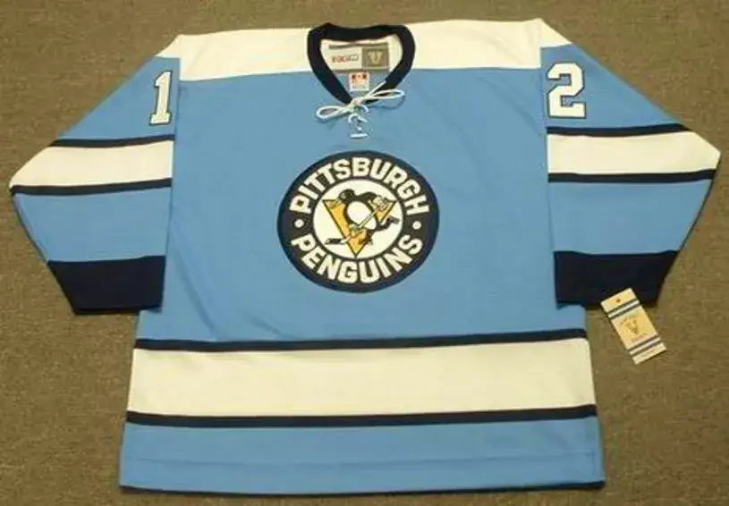 KEN SCHINKEL Pittsburgh Penguins 1969 CCM Vintage Throwback NHL Hockey Jersey