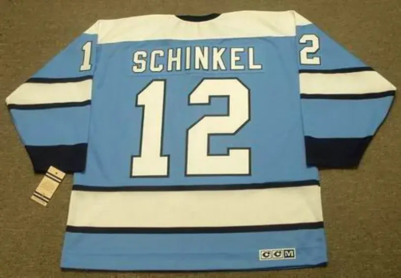 KEN SCHINKEL Pittsburgh Penguins 1969 CCM Vintage Throwback NHL Hockey Jersey 