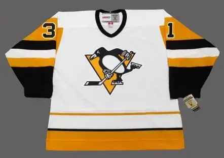 KEN WREGGET Pittsburgh Penguins 1992 CCM Vintage Home NHL Hockey Jersey