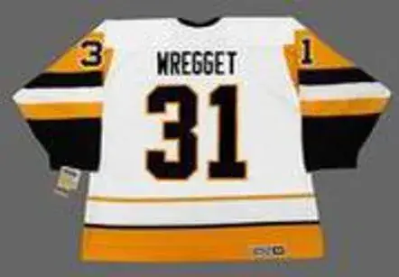 KEN WREGGET Pittsburgh Penguins 1992 CCM Vintage Home NHL Hockey Jersey 