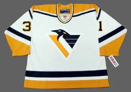 KEN WREGGET Pittsburgh Penguins 1996 CCM Throwback Home NHL Jersey