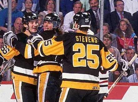 KEVIN STEVENS Pittsburgh Penguins 1992 CCM Vintage Away NHL Hockey Jersey 