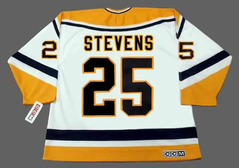 KEVIN STEVENS Pittsburgh Penguins 1994 CCM Throwback Home NHL Jersey 